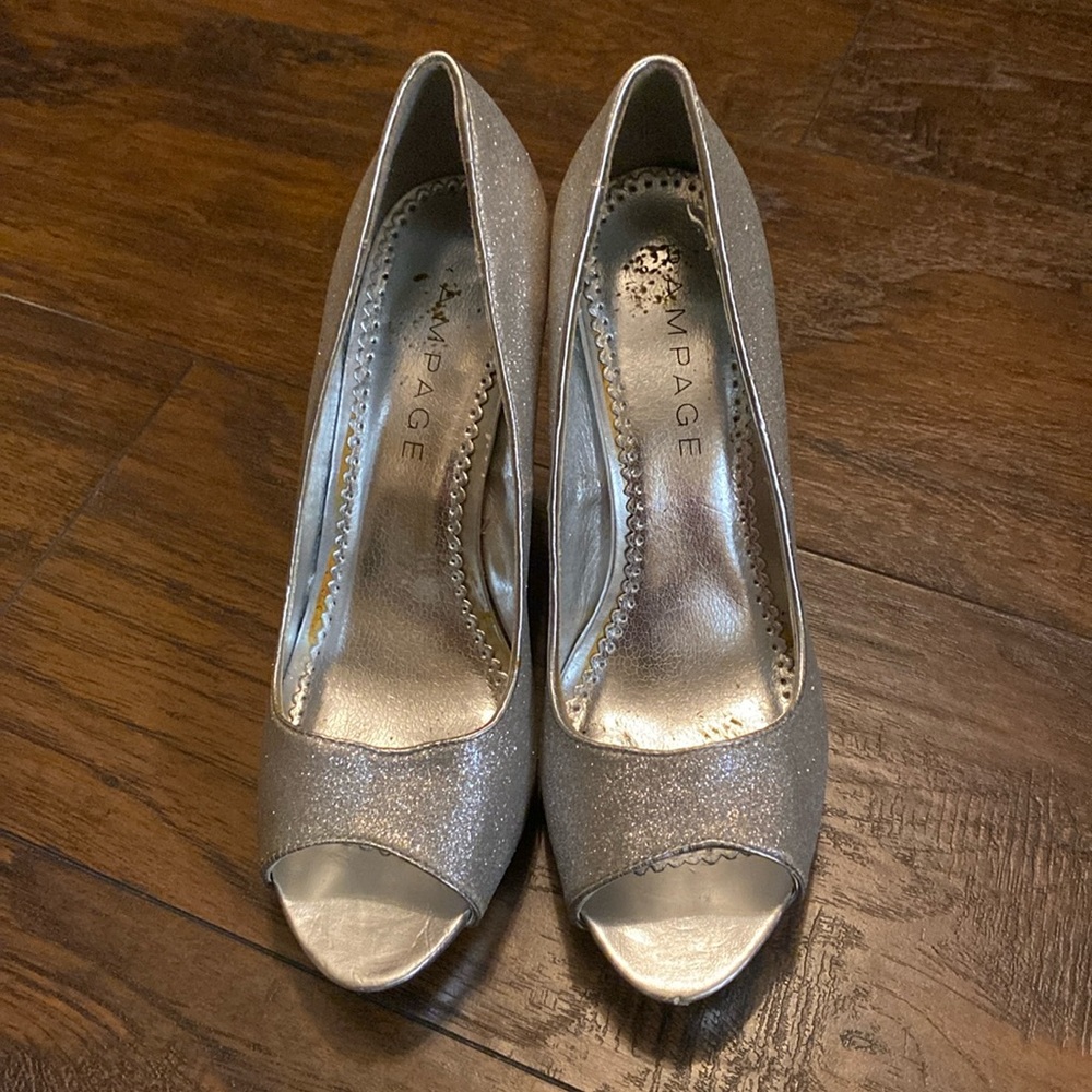 Silver heels